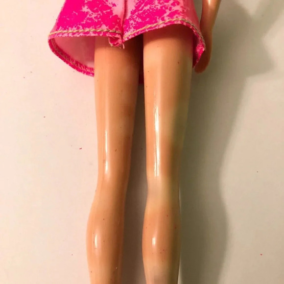 Vintage Barbie Doll With Sticker Craze Dress Mattel Philippines Spotted Legs TLC - Picture 8 of 16